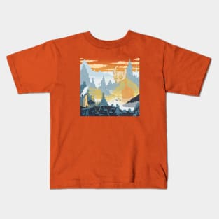 Foggy Mountain Mammoth Kids T-Shirt